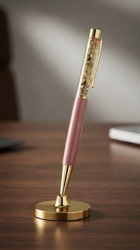 Pyrite Crystal Pen Premium Golden Crystal Pen