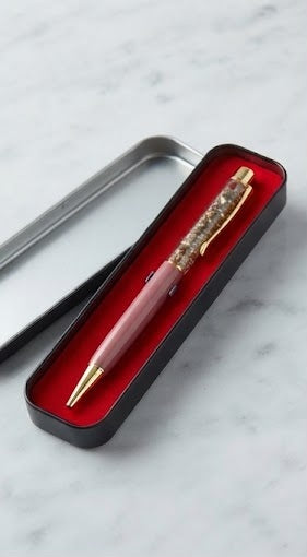 Pyrite Crystal Pen Premium Golden Crystal Pen