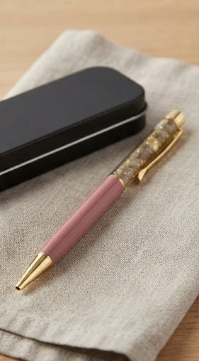 Pyrite Crystal Pen Premium Golden Crystal Pen