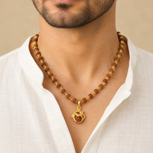 OM Rudraksha Mala