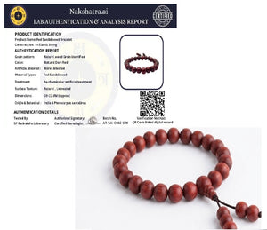 Red Chandan Divine Duo | Spiritual Bracelet & Tulsi Mala
