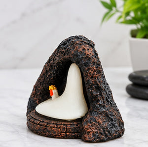 Amarnath Cave Shivling Showpiece | Sacred Ice Shivling Inspired Spiritual Décor