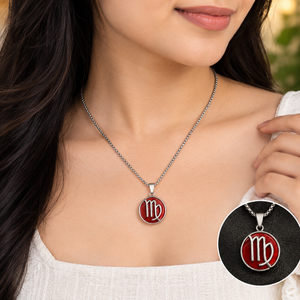Virgo Kanya Rashi Duo – Zodiac Pendant & Bracelet Combo