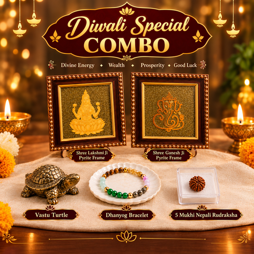 Diwali Dhan Samriddhi Combo | Lakshmi Ganesh & Pyrite Set