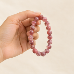 Pink Tourmaline Bracelet for Love, Inner Peace and Positive Energy