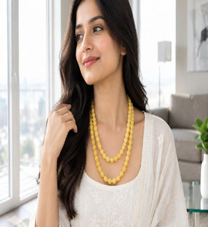 Confidence & Motivation Crystal Set – Yellow Calcite Bracelet & Mala