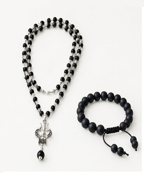 Karungali Shiv Combo | Mala & Bracelet