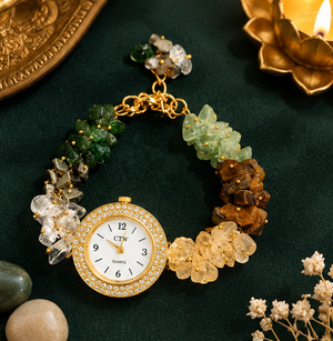 Women’s Crystal Bead Bracelet Watch