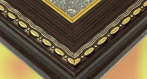 Shree Yantra on Raw Pyrite Frame – 8 Inch
