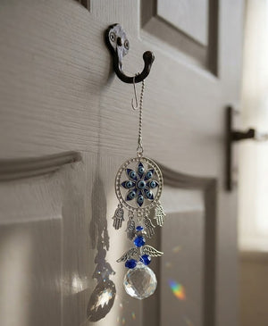 Stone Evil Eye Hanging for Nazar Protection & Spiritual Home Decor