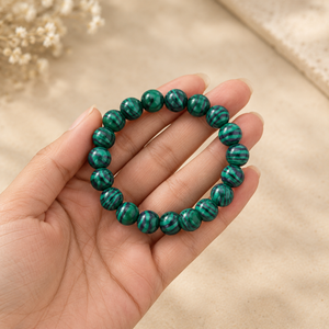 Natural Malachite Crystal Beads Bracelet