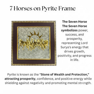 7 Running Horses Pyrite Frame Photo Frame – 8 Inch