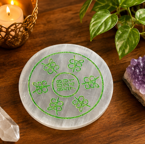 Natural Selenite Crystal Plate for Crystal Charging & Vastu Decor