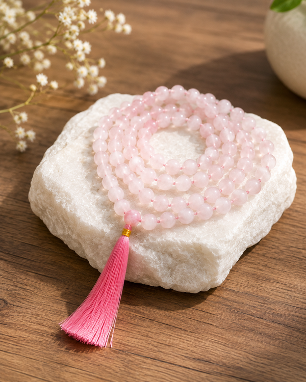 Rose Quartz Mala