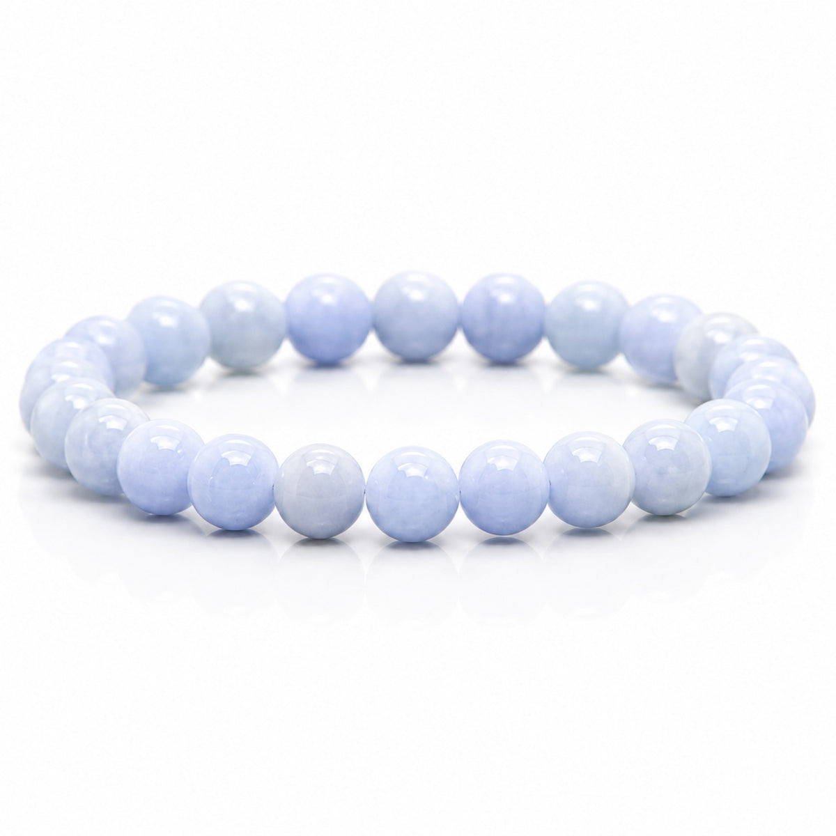 Angelite Crystal Beads Bracelet
