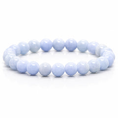 Angelite Crystal Beads Bracelet