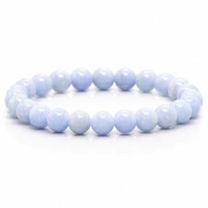 Angelite Crystal Beads Bracelet