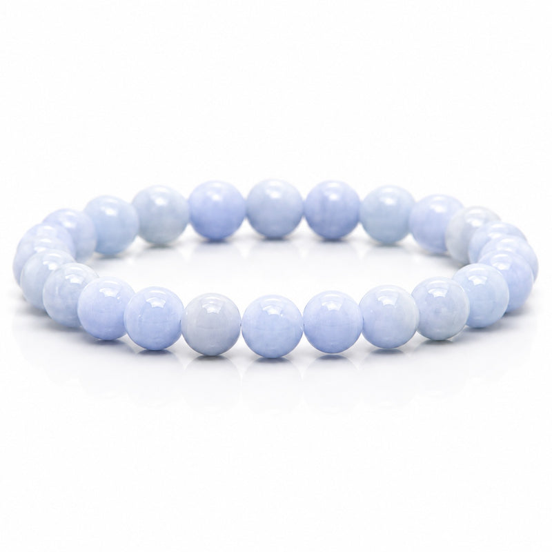Angelite Crystal Beads Bracelet