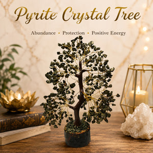 Pyrite Crystal Tree 200 Beads Wealth & Prosperity Decor