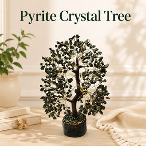 Pyrite Crystal Tree 300 Beads Wealth & Prosperity Feng Shui Decor