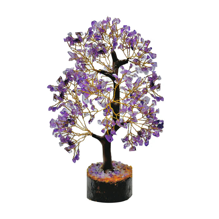 Amethyst Crystal Tree 200 Beads for Feng Shui Inspired Home and Office Decor