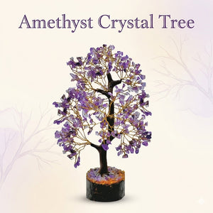 Amethyst Crystal Tree 200 Beads for Feng Shui Inspired Home and Office Decor