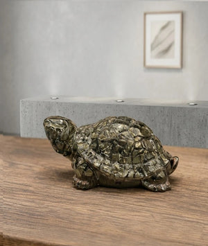 Pyrite Vaibhav Vastu Combo | 7 Horse Pyrite Frame & Pyrite Turtle