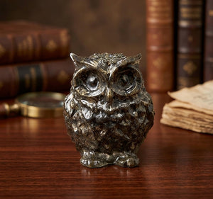 Pyrite Owl Small- Wisdom, Protection & Abundance Symbol