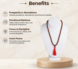 7 Mukhi Rudraksha 108 Beads Traditional Spiritual Mala