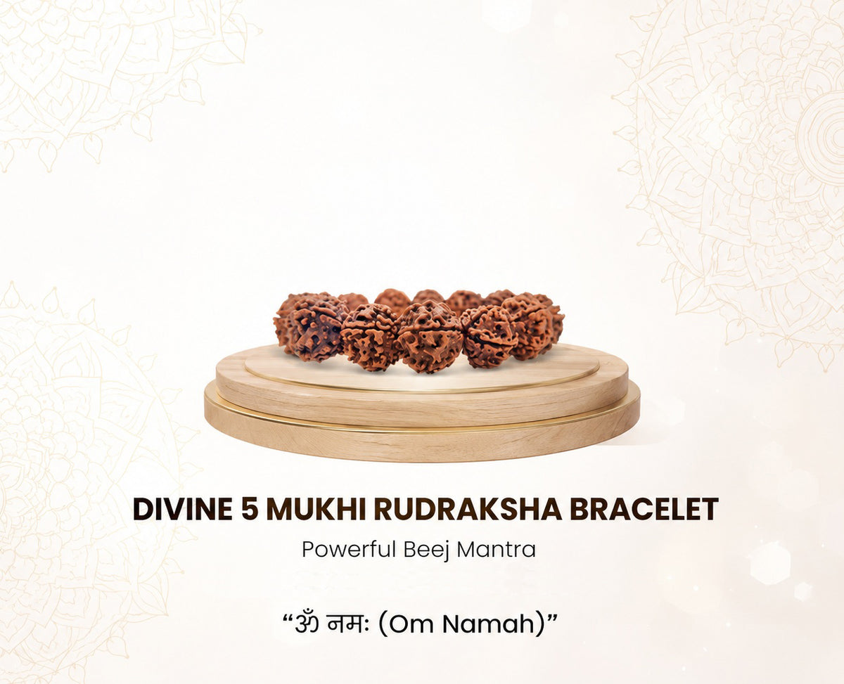 5 Mukhi Nepali Rudraksha Bracelet