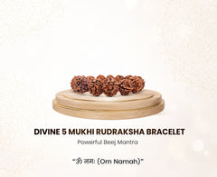 5 Mukhi Nepali Rudraksha Bracelet