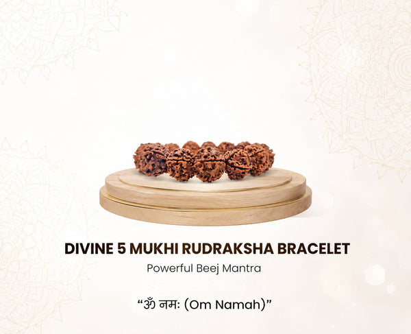 5 Mukhi Nepali Rudraksha Bracelet