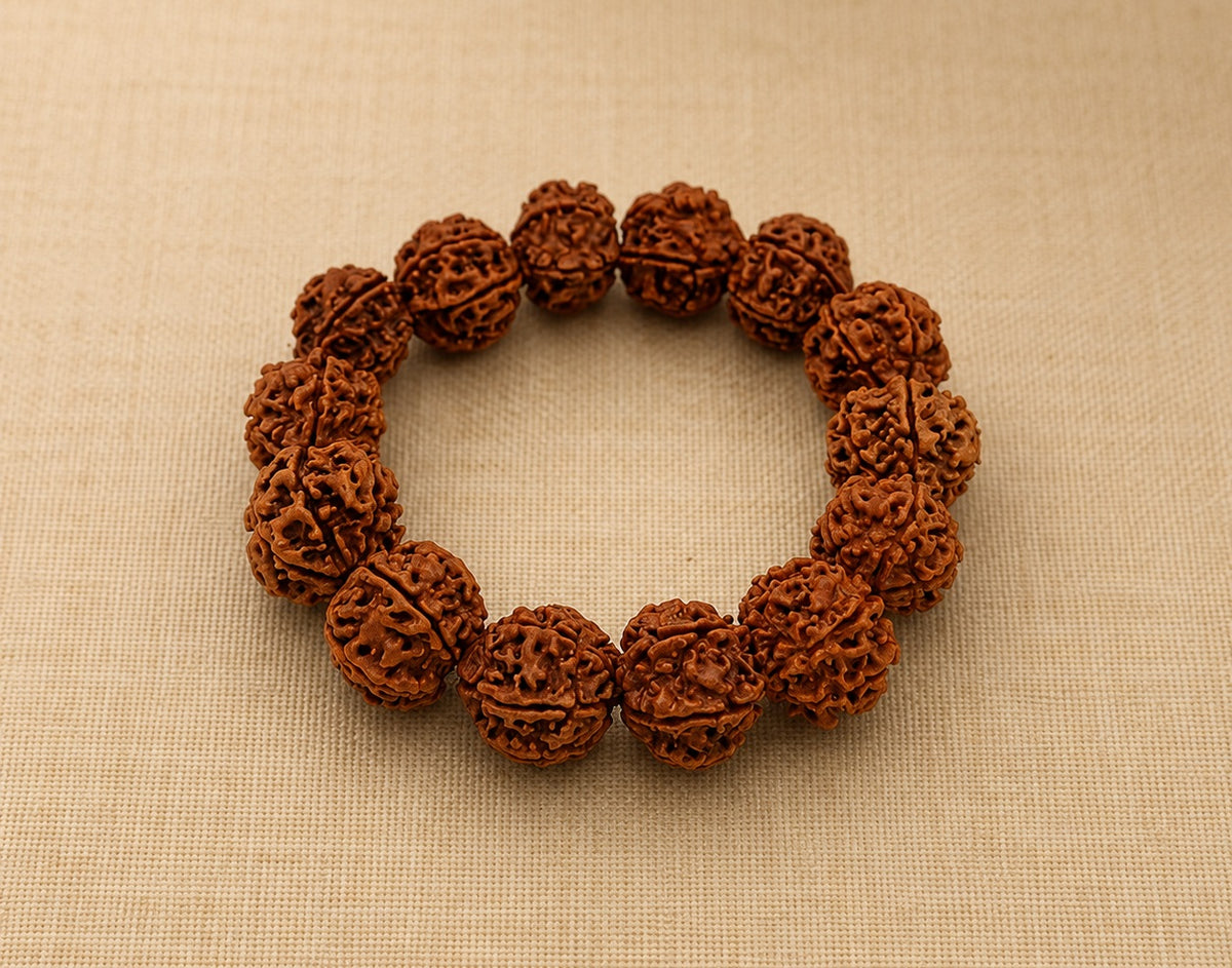 6 Mukhi Nepali Rudraksha Bracelet