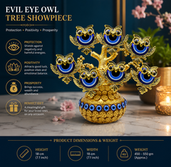 GOLDEN POT EVIL EYE TREE