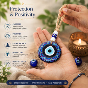 Big Blue Evil Eye Hanging