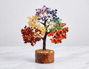 7 Chakra Crystal Tree – 500 Beads for Vastu Healing & Positive Energy Decor