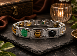 Dhanyog Metal Bracelet for Wealth, Prosperity & Good Fortune