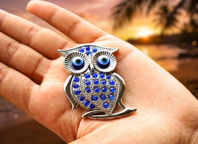 Magnetic Owl Decor for Wealth, Wisdom & Good Luck