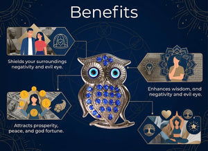Magnetic Owl Decor for Wealth, Wisdom & Good Luck