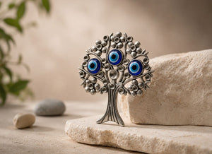 Evil Eye Tree with Magnet for Nazar Protection & Feng Shui Decor