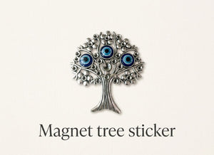 Evil Eye Tree with Magnet for Nazar Protection & Feng Shui Decor