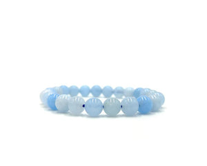 Natural Aquamarine Crystal Beads Bracelet
