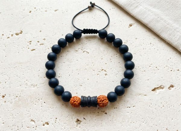 Karungali damru bracelet - 8mm