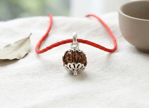 7 Mukhi Nepali Rudraksha with Silver Capping