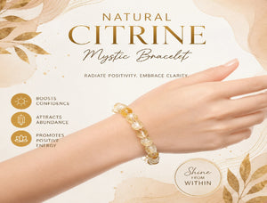 Citrine Bracelet- “Attract Wealth, Joy & Success”
