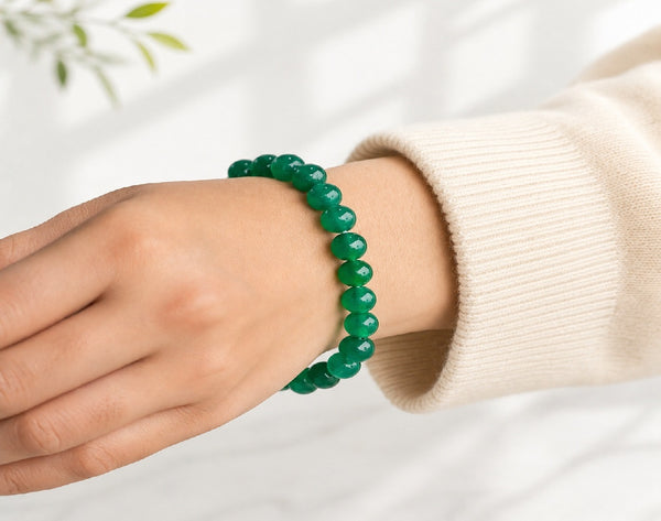 Green Jade Bracelet- Harmony, Prosperity & Emotional Balance