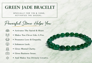 Green Jade Bracelet- Harmony, Prosperity & Emotional Balance