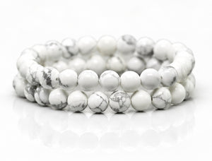 Howlite Bracelet-“Stone of Calmness, Patience & Inner Peace"