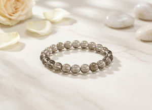 Smoky Quartz Crystal Beads Bracelet– Strength & Stability