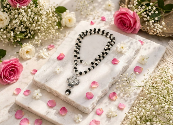 Karungali Trishul Pendant Mala